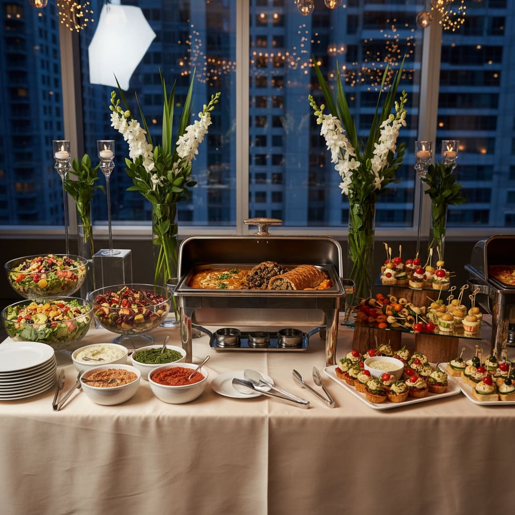 Veganes Catering-Buffet